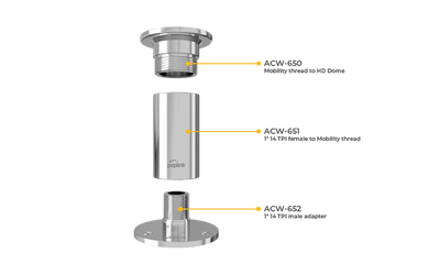 1" 14TPI Female to Mobility Antenna thread